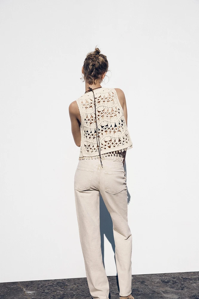 SHELL KNIT VEST