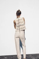 SHELL KNIT VEST