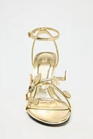 METALLIC EFFECT FANCY SANDALS