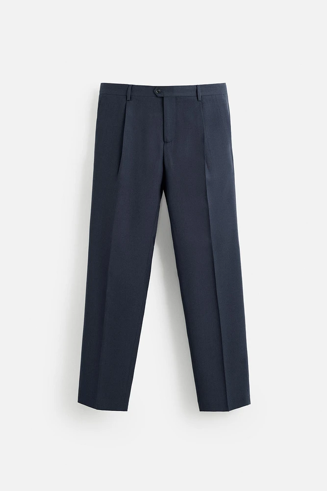 WOOL BLEND SUIT PANTS