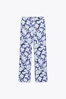 FLORAL PRINT PANTS