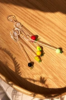 LOT PETITES CUILLÈRES VERRE RECYCLABLE FRUITS (LOT DE 6)