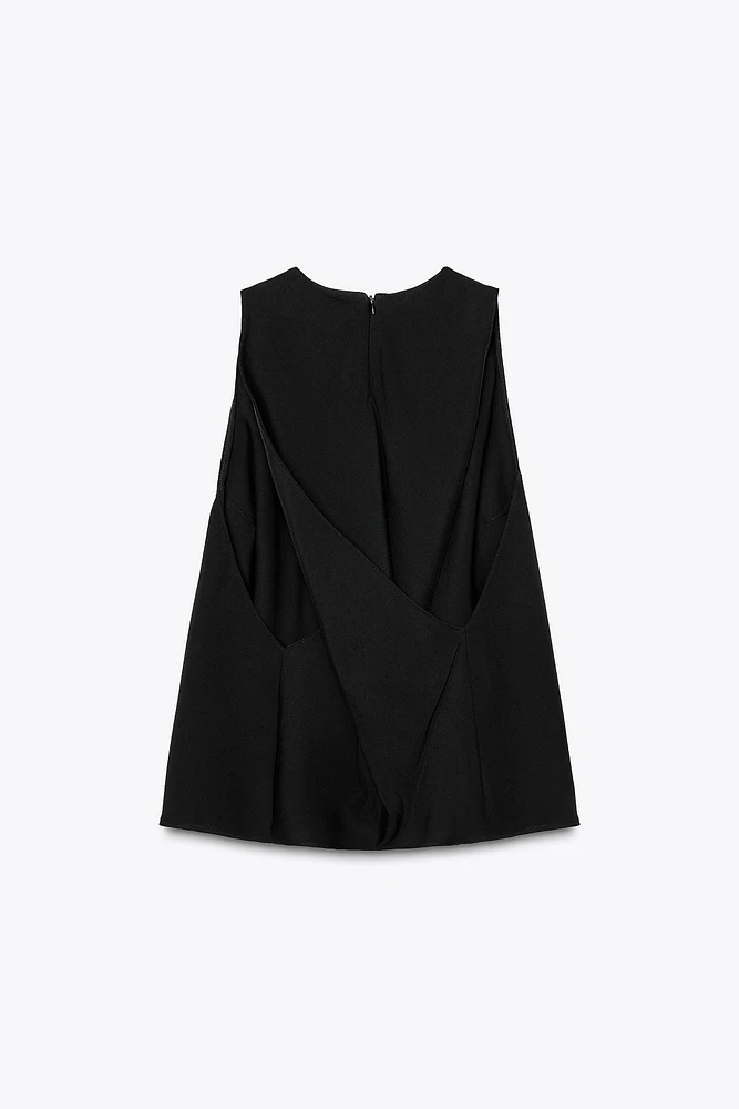 ZW COLLECTION CROSSED STRAP TOP