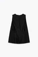 ZW COLLECTION CROSSED STRAP TOP