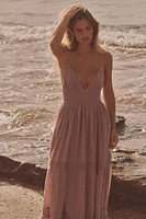 GAUZE MIDI DRESS