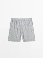 Maillot de bain seersucker rayures