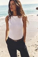 T-SHIRT RIB SANS MANCHES