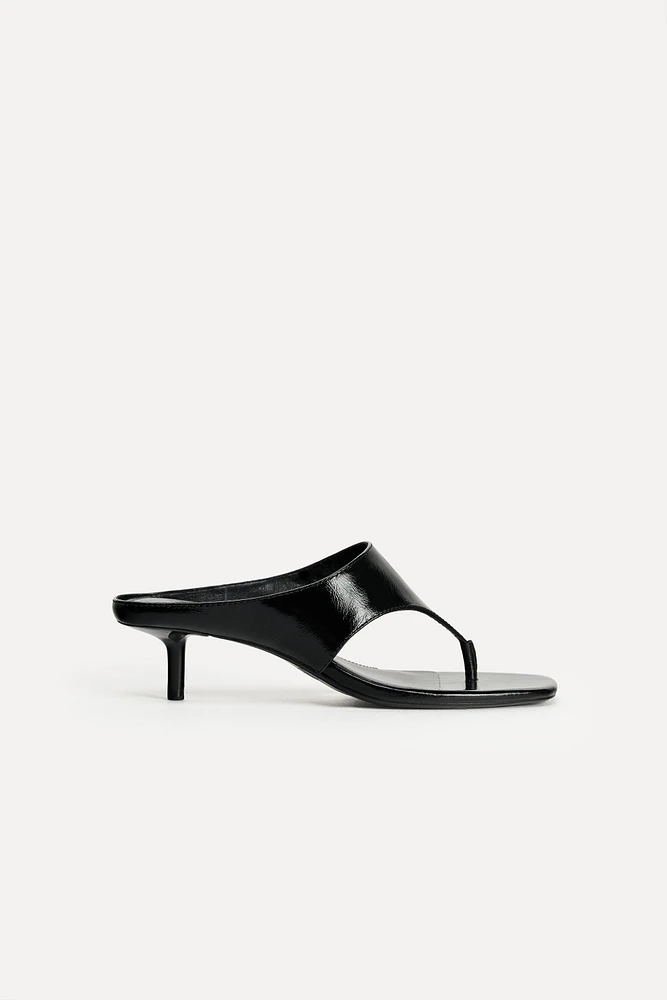 HIGH HEELED LEATHER SANDALS 50TH ANNIVERSARY