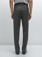 Wool blend smart trousers