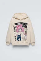 MANGA PRINT SWEATSHIRT