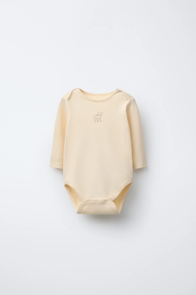 FIVE-PACK OF LAMB BODYSUITS