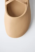 LEATHER BALLET FLATS