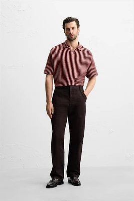 STRIPED JACQUARD POLO SHIRT