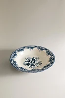 ASSIETTE CREUSE FAÏENCE FLORALE