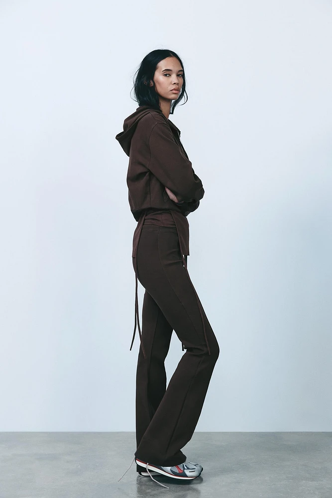 PANTALON FLARE INTERLOCK COUTURES