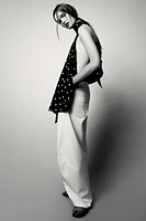 POLKA DOT HALTER TOP ZW COLLECTION