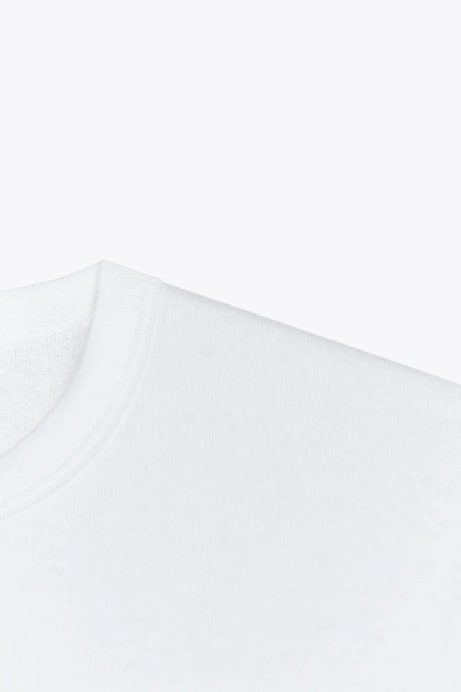 BACK SEAMED T-SHIRT