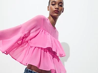 RUFFLED BLOUSE