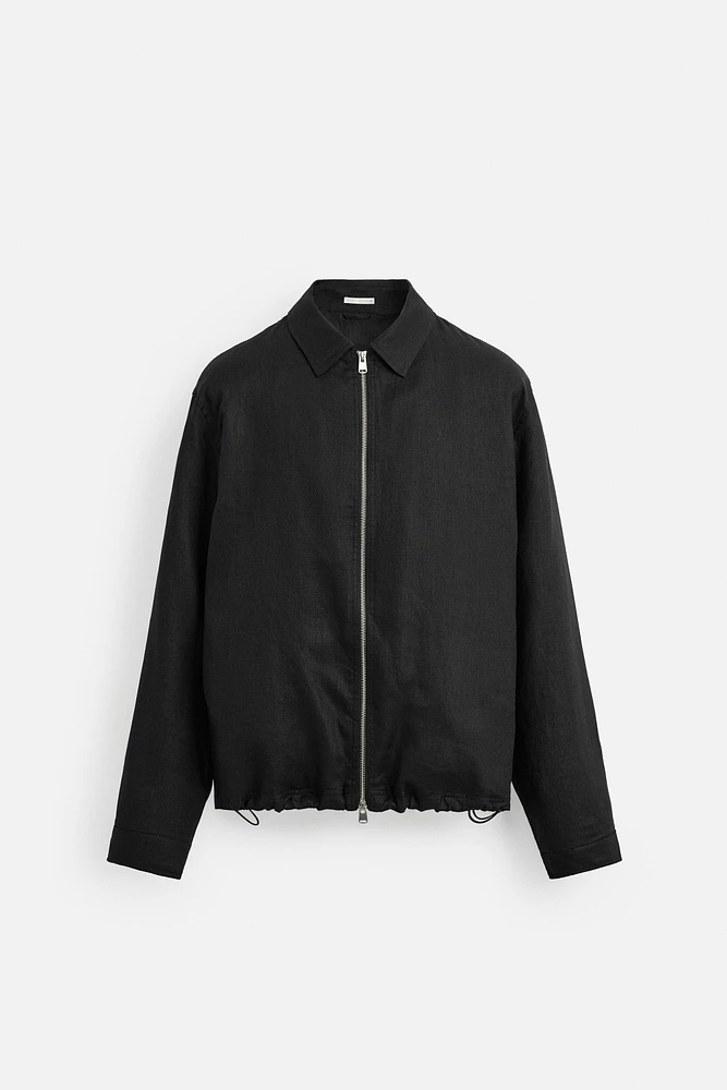100% LINEN OVERSHIRT