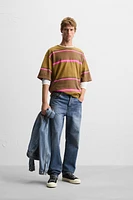 STRIPED JACQUARD T-SHIRT