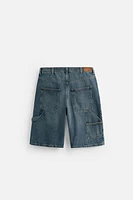 BAGGY FIT CARPENTER DENIM SHORTS