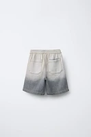 DIP DYE DENIM SHORTS