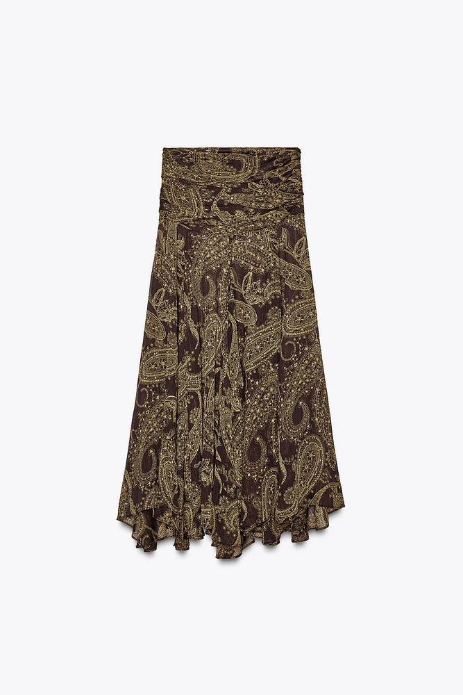 ZW COLLECTION PRINTED SKIRT