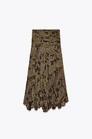 ZW COLLECTION PRINTED SKIRT