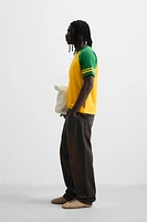 T-SHIRT COLOR BLOCK BRODÉ