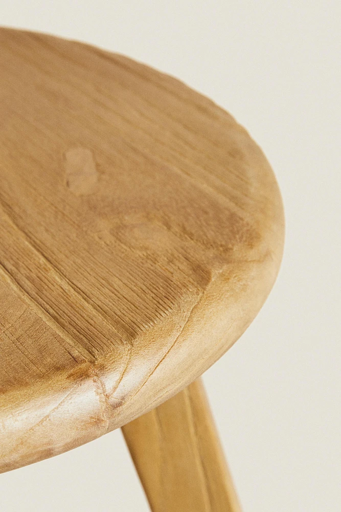 ELM WOOD STOOL