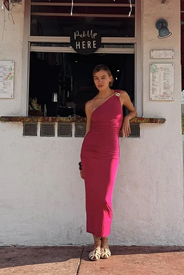 ROBE ASYMÉTRIQUE DRAPÉE