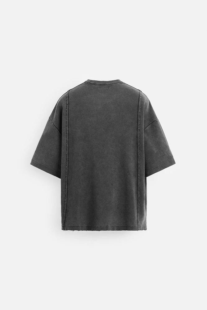 WASHED KNIT T-SHIRT