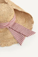CHAPEAU CAPELINE LACET RAYURES ÉDITION LIMITÉE