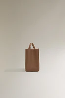 LEATHER MINI TOTE BAG