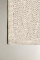 RAISED DESIGN COTTON AREA RUG