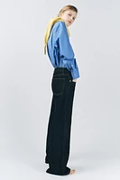 ZW COLLECTION WIDE LEG LOW RISE JEANS