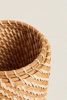 KIDS’ RATTAN HAMPER WITH LID