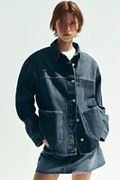 TRF DENIM POCKET OVERSHIRT