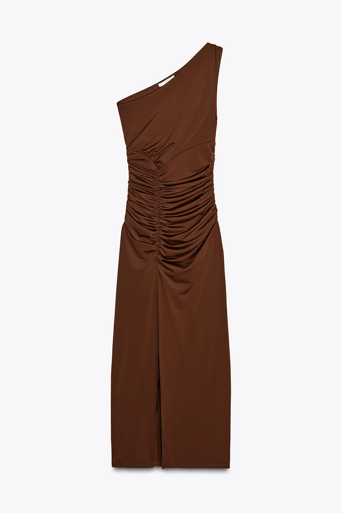ROBE EN POLYAMIDE ASYMÉTRIQUE
