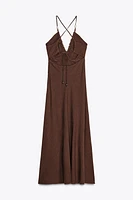 ROBE MIDI FANTAISIE EN LIN