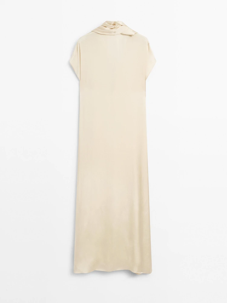 Long flowing dress with scarf detail - Limited Edition