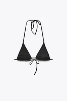 RHINESTONE TRIANGLE BIKINI TOP