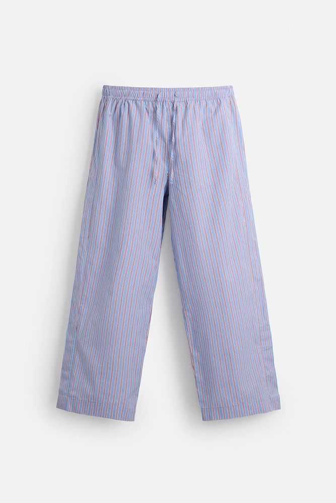 LIMITED EDITION STRIPED POPLIN PANTS