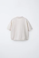 LINEN COTTON KNIT POLO SHIRT