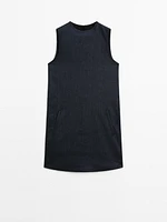 Mini-robe denim 100 coton