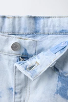 SHORT EN DENIM TIE DYE