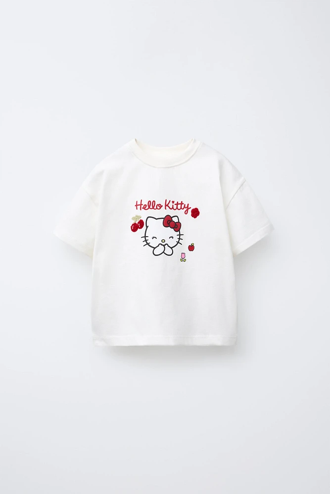 T-SHIRT BRODÉ HELLO KITTY © SANRIO