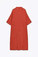 ZW COLLECTION 100% LINEN TUNIC DRESS