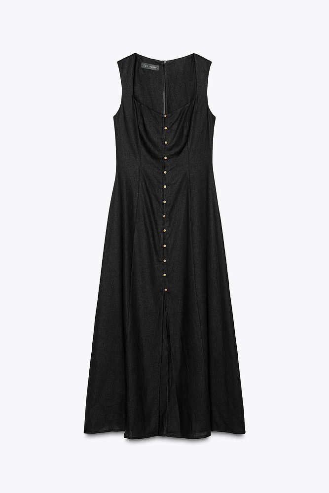 ROBE MIDI EN LIN