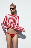 PULL EN JERSEY À RAYURES